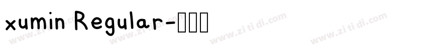 xumin Regular字体转换